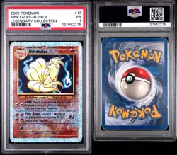 Ninetales Legendary Collection Reverse Holo Card 17/110 PSA 1 - Image 3