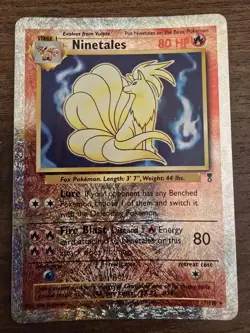 Pokemon TCG Ninetales Legendary Collection Reverse Holo Holo Card 17/110 LP - Image 1