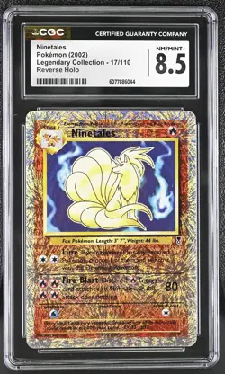 CGC 8.5 Ninetales 2002 Legendary (Collection) 17/110 Reverse Holo Pokemon Card - Image 1