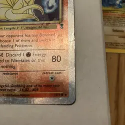 Pokemon TCG Vintage Ninetales Legendary Collection Reverse Holo Card 17/110 - Image 4