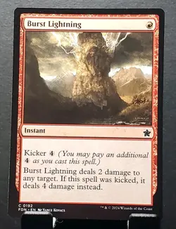 MTG 0192 BURST LIGHTNING Instant Foundations card⚔NM/MT - Image 1