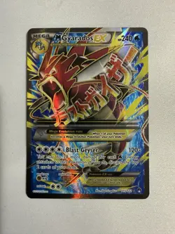 Pokemon XY Breakpoint M Gyarados EX Full Art Holo Ultra Rare Card 115/122 - Image 1