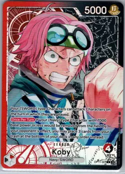 Koby (Alt Art) OP11-001 English A Fist of Divine Speed - One Piece Card - NM - Image 1