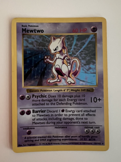 Mewtwo Holo 10/102 – Shadowless Base Set – Vintage Pokemon Card – Lightly Played - Image 5