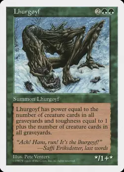 Lhurgoyf 5th Edition PLD Green Rare MAGIC THE GATHERING MTG CARD ABUGames - Image 1