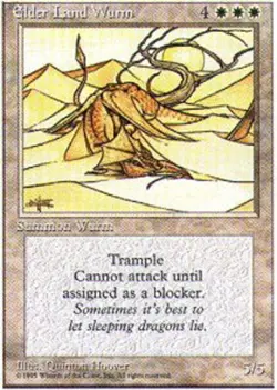 Elder Land Wurm ~ Heavily Played 4th Edition Fourth MTG Magic UltimateMTG White - Image 1