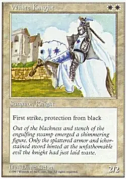 White Knight ~ Moderately Played 5th Edition Fifth MTG Magic UltimateMTG White C - Image 1