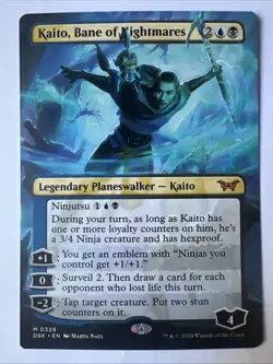 Magic the Gathering - Duskmourn - Kaito, Bane of Nightmares - BORDERLESS - NM - Image 1