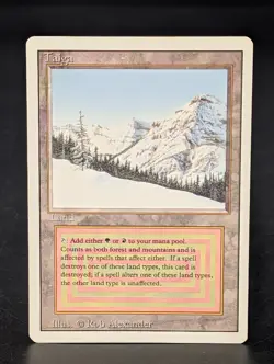 MTG Magic the Gathering Taiga Revised Edition Dual Land - Image 1