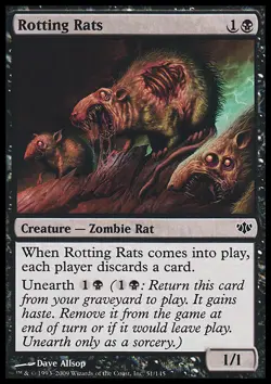 MTG ROTTING RATS PLAYED - RATTI IN DECOMPOSIZIONE - CFX - MAGIC - Image 1
