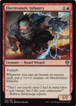 Electrostatic Infantry U Dominaria United 122 LP-NM - Image 1