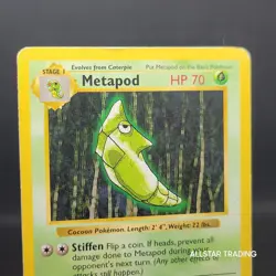 Shadowless - Metapod 054/102 Pokemon Base Set - Pokemon WOTC 1999 Base Set - Image 1
