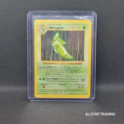 Shadowless - Metapod 054/102 Pokemon Base Set - Pokemon WOTC 1999 Base Set - Image 4