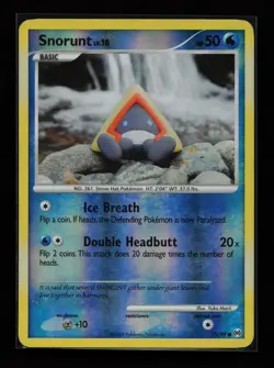 Snorunt 75/99 Common Yuka Morii Reverse Holo Arceus Pokemon Card - Image 1
