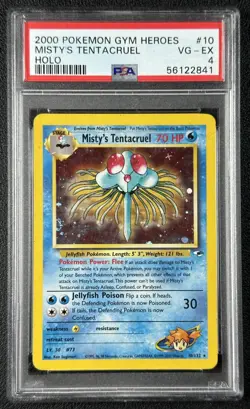 MISTY'S TENTACRUEL PSA 4 2000 POKEMON GYM HEROES #10/132 HOLO 841 - Image 1