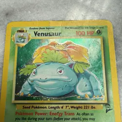 Pokemon TCG Venusaur Base Set 2 Holo Unlimited Rare Card 18/130 - Image 2
