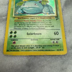 Pokemon TCG Venusaur Base Set 2 Holo Unlimited Rare Card 18/130 - Image 3