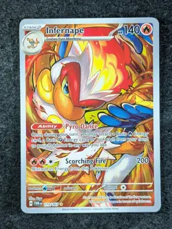 2024 Pokemon INFERNAPE #173/167 Twilight Masquerade Illustration Rare English - Image 1