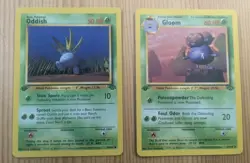 Pokemon TCG - Oddish 58/64 & Gloom 37/64 Jungle 1999 1st Edition MP - Image 1