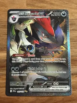 Pokemon TCG N's Zoroark EX Journey Together Sir Fresh Mint, 185/159 - Image 1
