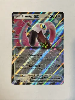 Flamigo ex 160/191 Double Rare Pokemon Surging Sparks SV8 NM IN HAND - Image 1