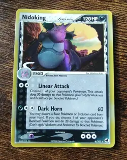 Pokemon 2006 Nidoking 6/101 Holo Rare EX Dragon Frontiers (Delta Species) - Image 1