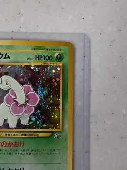 Pokemon TCG Meganium Neo Genesis Holo Rare Japanese NM SUPER SWIRL! - Image 3