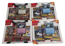 Pokemon TCG Scarlet & Violet: Surging Sparks x2 & Obsidian Flames x2 Blisters - Image 1