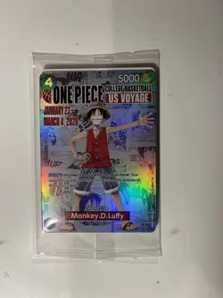 Bandai Namco Monkey.D.Luffy College Basketball US Voyage Promo Holo Card P-055 - Image 1