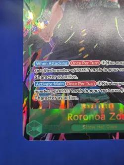 One Piece Wings of the Captain Roronoa Zoro OP06-118 Secret Rare SEC Alt Art - Image 5