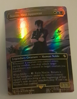 Noctis, Heir Apparent Borderless FOIL NM FINAL FANTASY Magic the Gathering MTG - Image 1