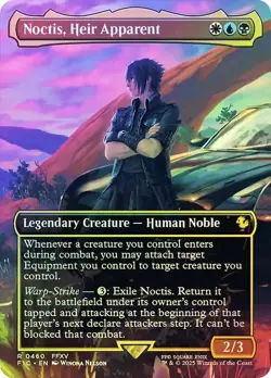 Noctis, Heir Apparent Foil Borderless Final Fantasy MTG NM - Image 1