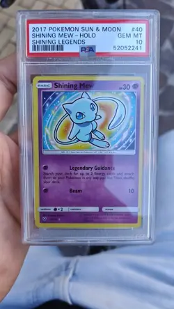 Pokemon Card TCG Shining Mew Holo Shining Legends 40/73 PSA 10 - Image 2