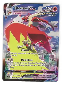 Pokemon TCG Blaziken VMAX Silver Tempest Ultra Rare Card TG15/TG30 FULL ART $ - Image 1