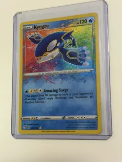 Kyogre Amazing Rare 021/072 Shining Fates Holo Pokemon TCG Card - Image 2