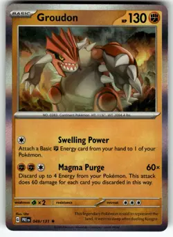 Groudon Rare Prize Pack Series Cards 093/182 NM - Image 1