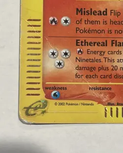 Pokemon Ninetales Holo Rare Card 21/165 Expedition Base Set DMG - Image 5