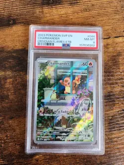 PSA 8 Charmander 044 Scarlet & Violet Promo Cards Holo Black Star Mint ETB OBF - Image 1