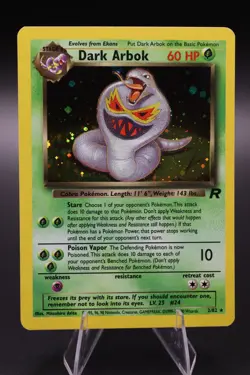 [NM] Pokemon TCG Dark Arbok Holo Rare Card 2000 Unlimited 2/82 - Image 1