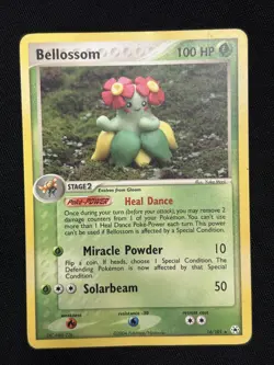 Bellossom 16/101 Yuka Morii Hidden Legends Heavily Played Pokemon Card - Image 1