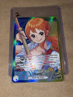 Nami (041) (Alternate Art) OP11-041 A Fist of Divine Speed Foil - Image 3
