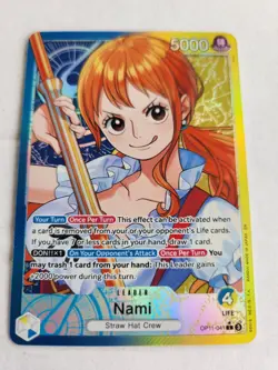 Nami (041) (Alternate Art) OP11-041 A Fist of Divine Speed Foil - Image 2
