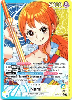 Nami (041) (Alternate Art) L A Fist of Divine Speed OP11-041 NM - Image 1