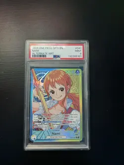Nami (041) (Alternate Art) OP11-041 A Fist of Divine Speed Foil PSA 9 - Image 1