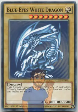 Blue-Eyes White Dragon LDK2-ENK01 Common 1st Edition LP Yugioh - Image 1
