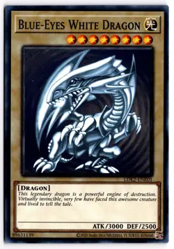 Yugioh TCG Blue-Eyes White Dragon (Version 2) LDK2-ENK01 Legendary Decks II - Image 1