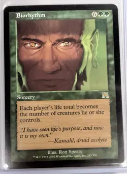 MTG Biorhythm - Onslaught Regular Rare #247 - Image 1