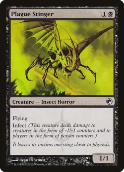 Scars of Mirrodin Plague Stinger MTG Magic the Gathering NM - Image 1