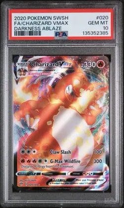 PSA 10 Charizard VMAX 020/189 - Darkness Ablaze - Graded Pokemon Card - Image 1
