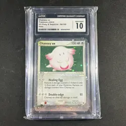 Chansey ex Holo 2003 Pokemon TCG EX Ruby & Sapphire 96/109 CGC 10 - Image 1